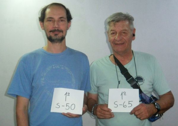 Christian Snchez, subcampen, y Sebastin Nieto, campen