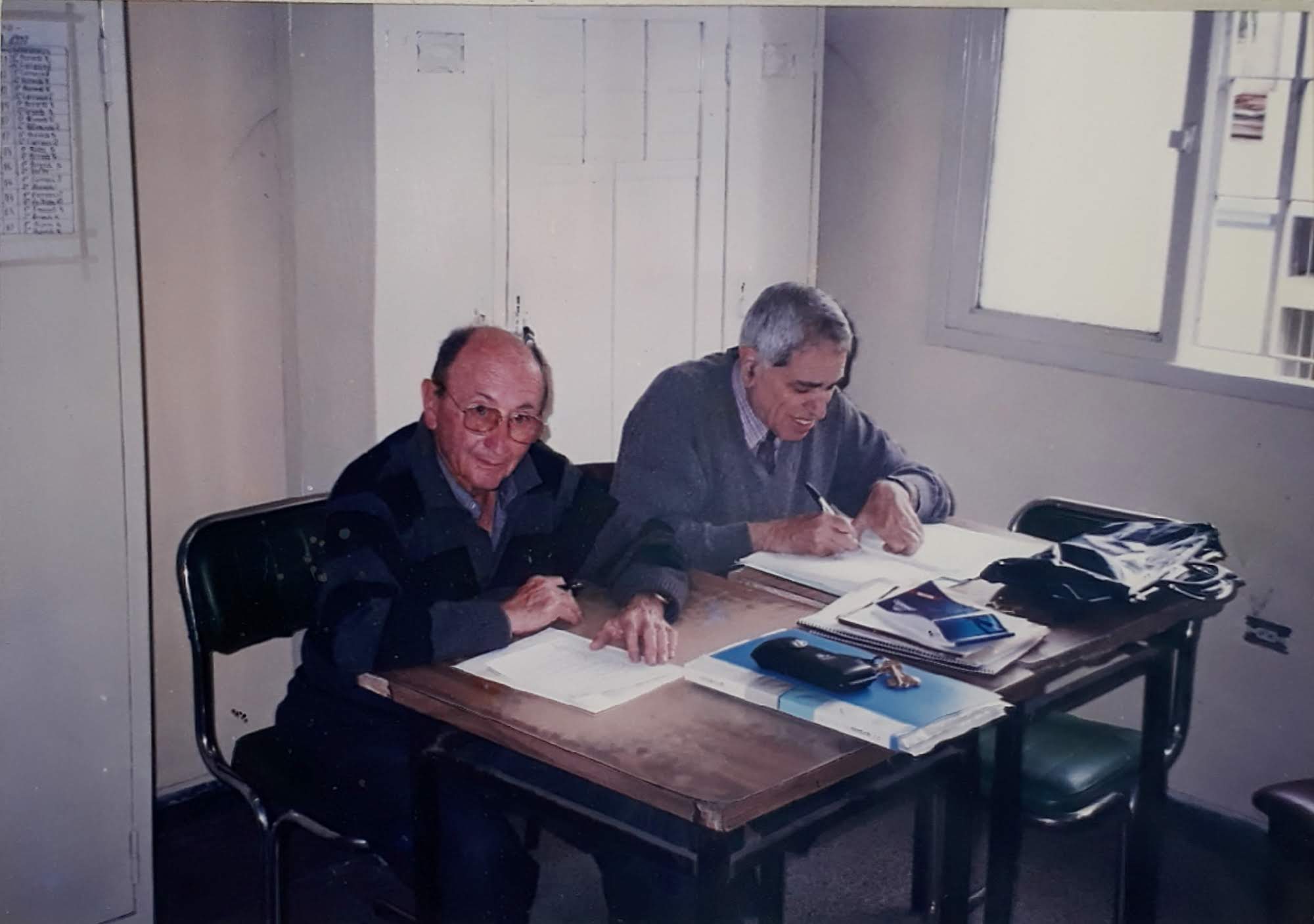 Dubourg y Cassani, arbitrando en CAOVA Dubourg y Cassani