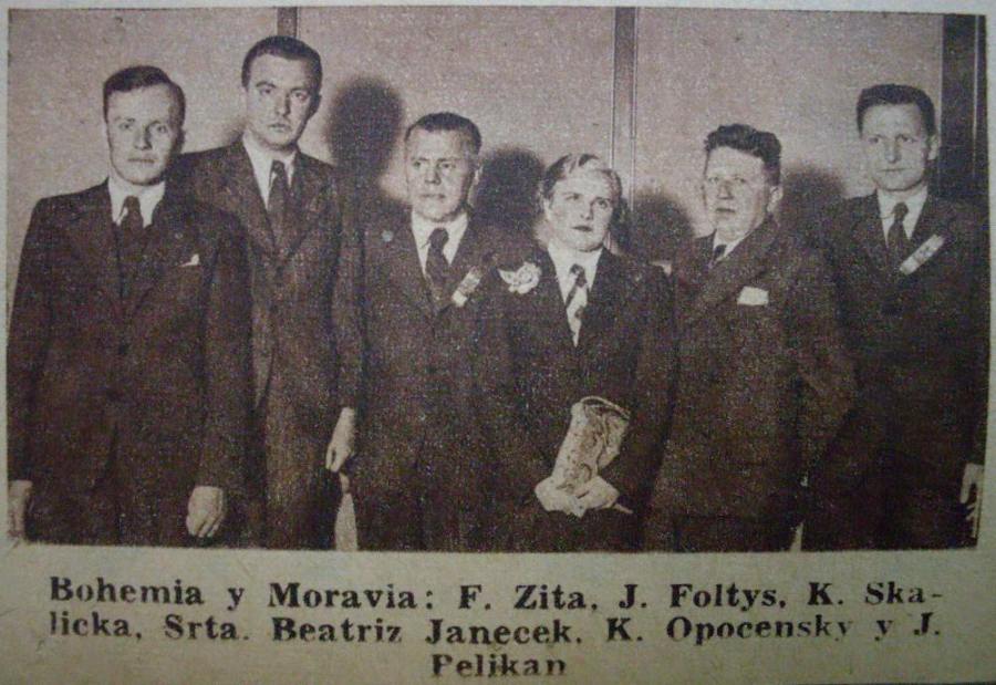Bohemia y Moravia: Frantisek Zta, Jan Foltys, Karel Skalicka, Beatriz Janecek, Karel Opocensky, Jir Pelikn