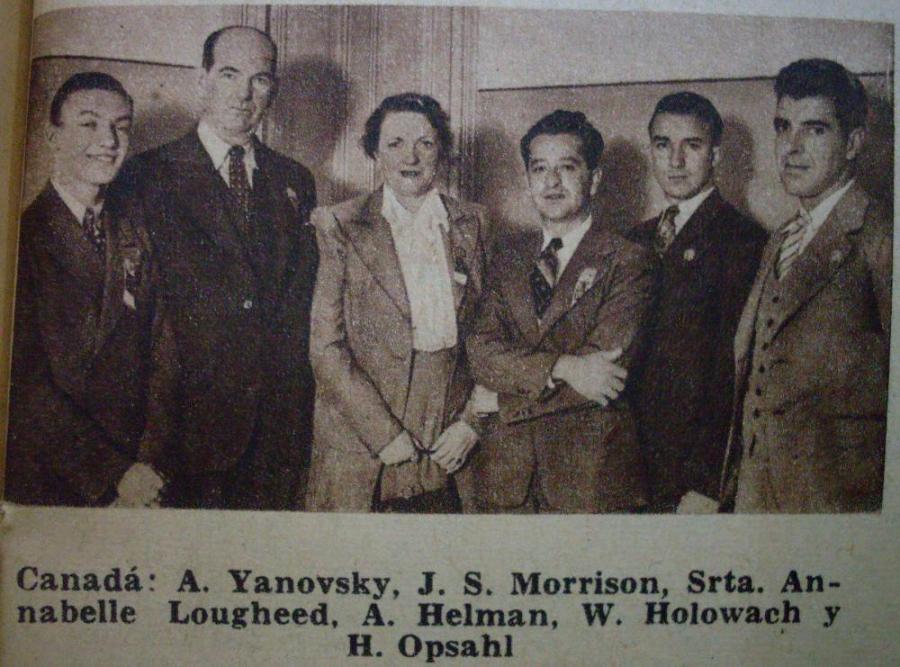 Canad: Daniel Abraham Yanofsky, John Stuart Morrison, Annabelle Lougheed, Abraham Helman, Walter Holowach, Haakon Opsahl