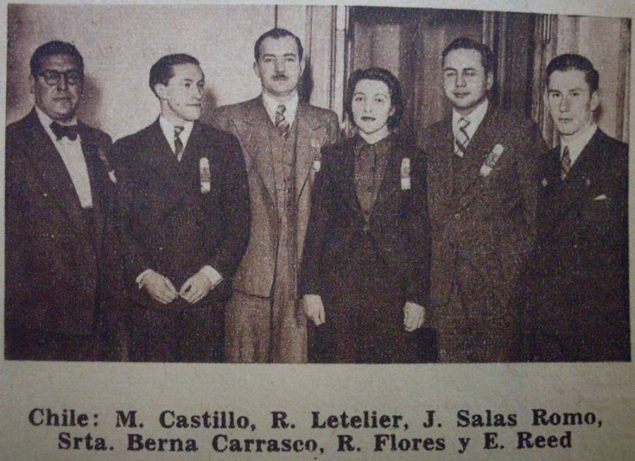 Chile: Mariano Castillo, Ren Letelier, Julio Salas Romo, Berna Carrasco, Rodrigo Flores, Enrique Reed