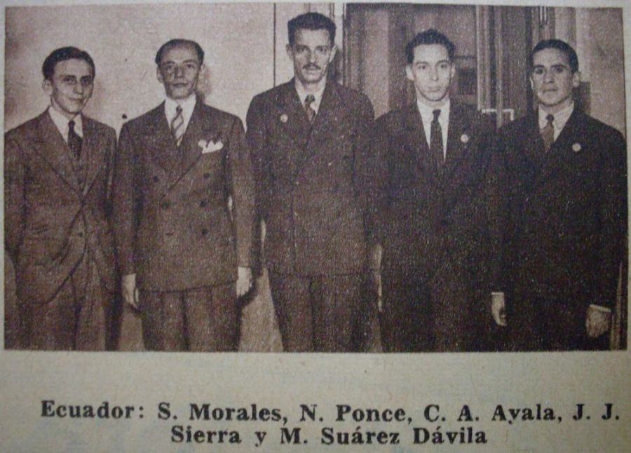 Ecuador: Santiago Morales, Neptal Ponce, Carlos Ayala, Jos Sierra, Miguel Surez Dvila