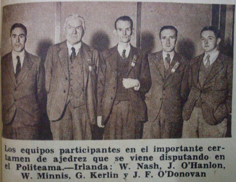 Irlanda: Warwick Nash, John O'Hanlon, William Minnis, Gerard Kerlin, John O'Donovan